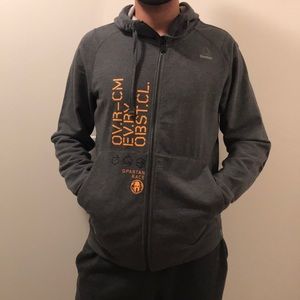 Brand New Reebok Spartan Race Zip-Up Hoodie